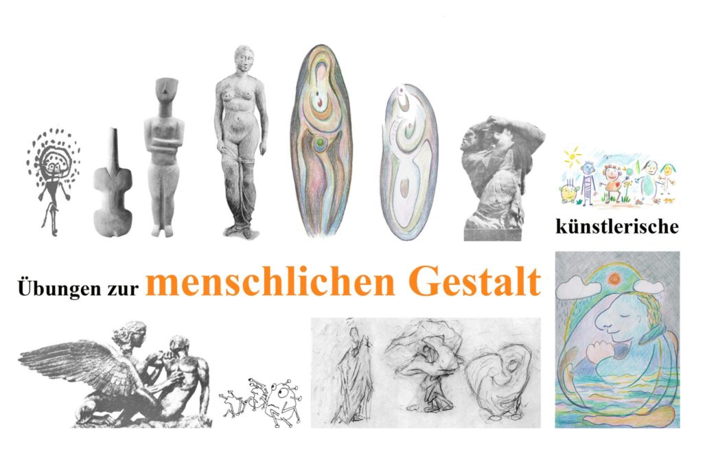 Künstlerische Übungen zur menschlichen Gestalt